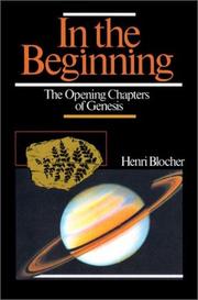 Cover of: In the beginning: the opening chapters of Genesis