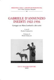 Cover of: Gabriele d'Annunzio. Inediti 1922-1936. by 