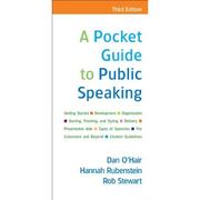 Cover of: A Pocket Guide to Public Speaking by Dan O'Hair, Hannah Rubenstein, Rob Sewart