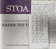 Cover of: Nader tot u.