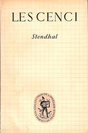 Cover of: Les Cenci by Stendhal