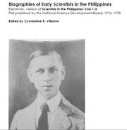 Cover of: Biographies of Early Scientists in the Philippines