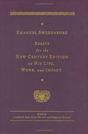Cover of: Emanuel Swedenborg: Essays For The New Century Edition On His Life, Work, And Impact (Swedenborg, Emanuel, Works.)