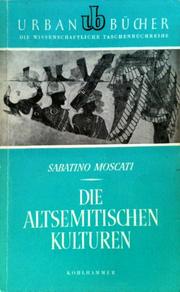 Cover of: Die altsemitischen Kulturen by 