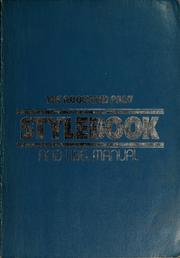 Cover of: The Associated Press stylebook and libel manual: with appendixes on photo captions, filing the wire
