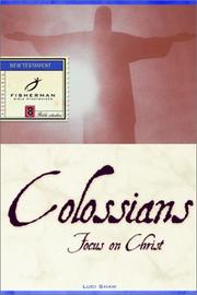 Cover of: Colossians | Luci Shaw