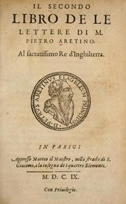 Cover of: Del primo [-sesto] libro de le lettere di M. Pietro Aretino