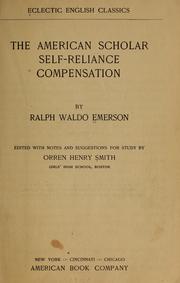 Cover of: The American scholar by Ralph Waldo Emerson