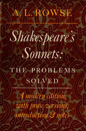 Shakespeare's sonnets by William Shakespeare