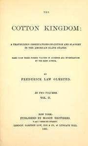 Cover of: The cotton kingdom