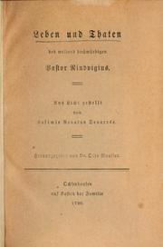 Cover of: Leben und Thaten des weiland hochwürdigen Pastor Rindvigius