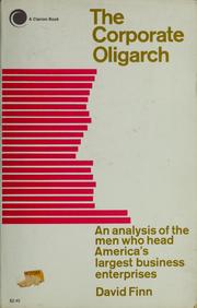 Cover of: The corporate oligarch. by David Finn