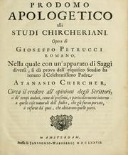 Cover of: Prodomo apologetico alli studi Chircheriani by Giuseppe Petrucci
