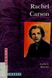 Cover of: Rachel Carson by Wheeler, Leslie