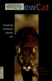 Cover of: Shadow cat: encountering the American mountain lion