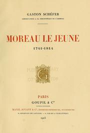 Cover of: Moreau le jeune, 1741-1814