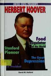 Cover of: Herbert Hoover by David M. Holford