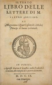 Cover of: Del primo [-sesto] libro de le lettere di M. Pietro Aretino