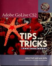 Cover of: Adobe GoLive CS2 tips and tricks by Adam Pratt