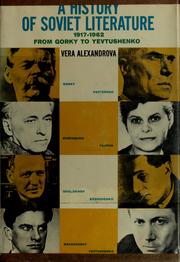 Cover of: A history of Soviet literature