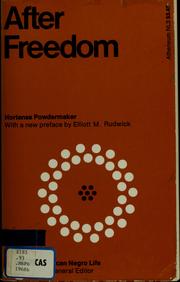 Cover of: After freedom by Hortense Powdermaker