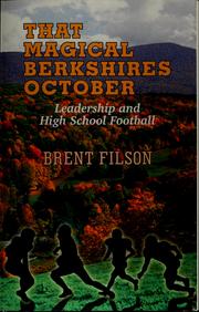 Cover of: That magical Berkshires October: leadership and high school football