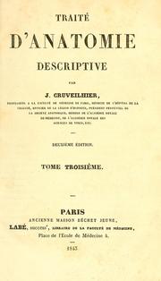 Cover of: Traité d'anatomie descriptive