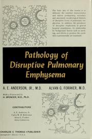 Cover of: Pathology of disruptive pulmonary emphysema