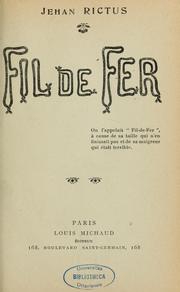 Cover of: Fil-de-fer