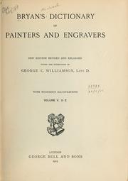 Cover of: Dictionary of painters and engravers