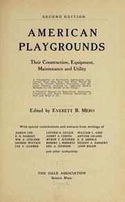 Cover of: American playgrounds | Everett Bird Mero
