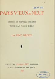 Cover of: Paris vieux & neuf by Billy, André