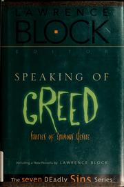 Cover of: Speaking of greed: stories of envious desire