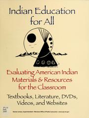 Cover of: Evaluating American Indian materials & resources for the classroom: textbooks, literature, DVDs, videos, and websites