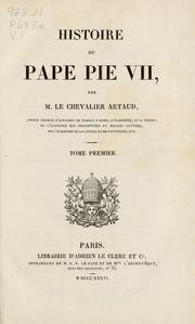 Cover of: Histoire du Pape Pie VII
