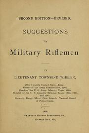 Cover of: Suggestions to military riflemen