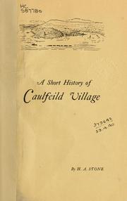 A short history of Caulfeild village