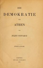 Cover of: Die Demokratie von Athen