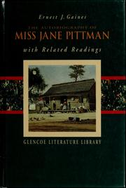 Cover of: The autobiography of Miss Jane Pittman