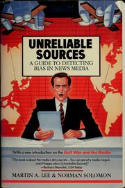 Cover of: Unreliable sources by Martin A. Lee