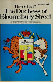 Cover of: The Duchess of Bloomsbury Street.