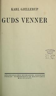 Cover of: Guds venner by Karl Gjellerup