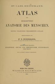 Cover of: Atlas der descriptiven Anatomie des Menschen