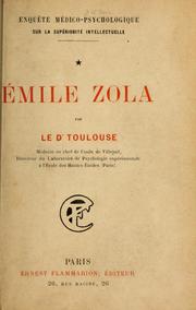 Cover of: Enquête médico-psychologique sur la supériorité intellectuelle by Édouard Toulouse