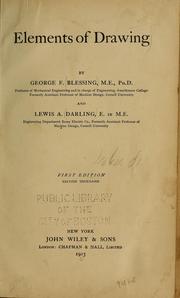 Cover of: Elements of drawing