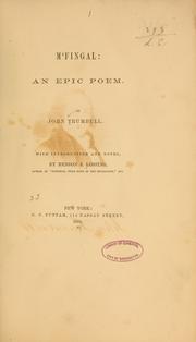 Cover of: M'Fingal by John Trumbull