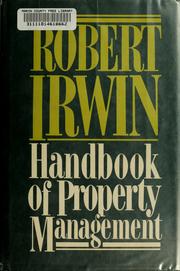 Cover of: Handbook of property management