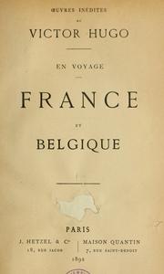 Cover of: En voyage: France et Belgique