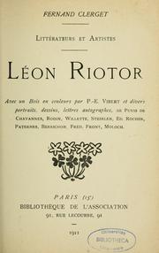 Cover of: Léon Riotor