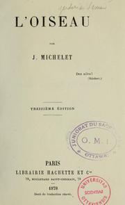 Cover of: L'oiseau by Jules Michelet